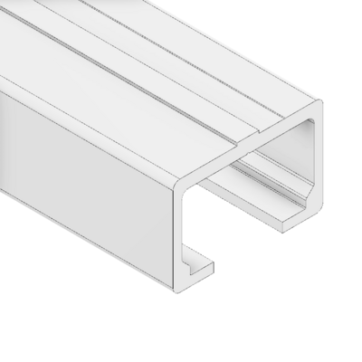 10-830-0-400MM MODULAR SOLUTIONS PART<BR>SLIDING DOOR RAIL , CUT TO THE LENGTH OF 400 MM